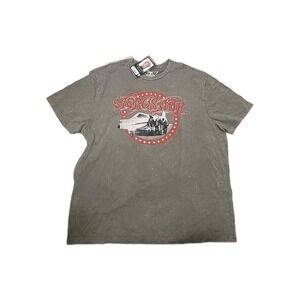 Men's Aerosmith Band Tee Crew Neck Short Sleeve Soft Lightweight 2XL Walnut, NWT